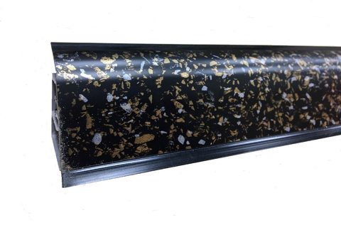 Плинтус Квадро Д 4,20м  Черная бронза
