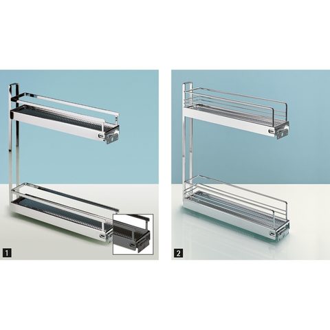 Hettich Выдвижная многоуровневая корзина 90˚ STYLE , антрацит, сталь