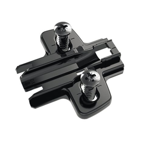 Hettich Монтажная планка c предуст. евровинтами для петли Sensys obsidian D1,5 с регулировкой по выс