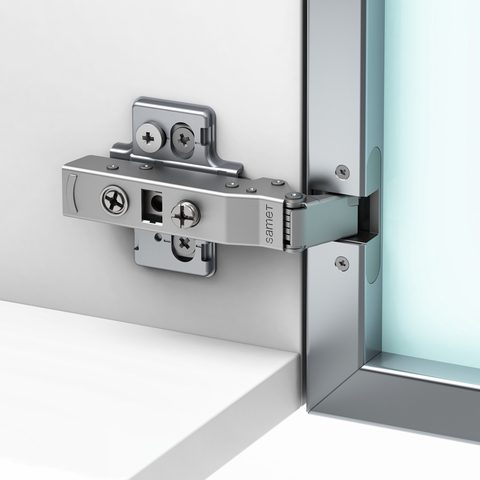 Петля Master для узкого алюм. профиля с доводчиком 0 мм/ALUMINIUM NARROW PROFILE MASTER 0 MM