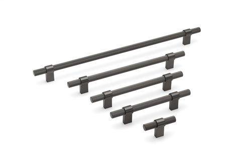 Мебельная ручка SY8774 0192 MM BLACK BRUSHED NICKEL/HANDLE 0192 MM BLACK BRUSHED NICKEL