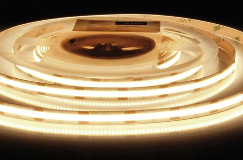 Лента светодиодная AQ LED-LINE COB 480 LED/м 12V 14W/м 8 мм IP20 теплый белый 5 м