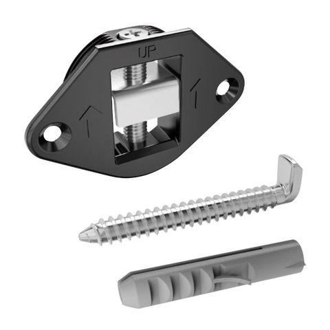 ItaFr Врезной навес  с крюком для стеновых панелей Concealed bracket Ø35mm with hook and rawpug