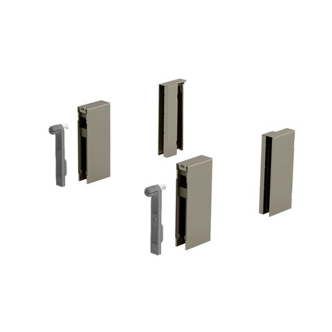 Hettich Комплект адаптеров DesignSide для ящиков ArciTech, 92 mm / 92, шампань, материал-сталь