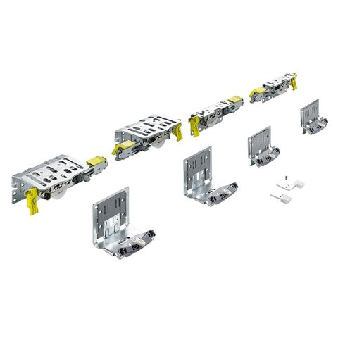 Hettich Комплект TLXL для передней двери, 3-х дверный шкаф, 22-30мм, 80кг