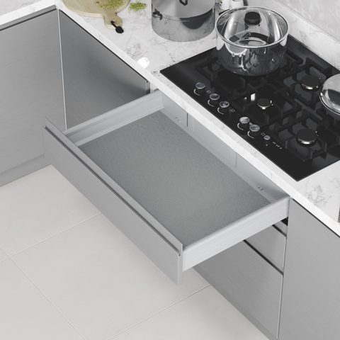 Противоскользящий коврик для ящиков 10м, Серый#/Skidroof Drawer Cover Roll 10 mt Grey#