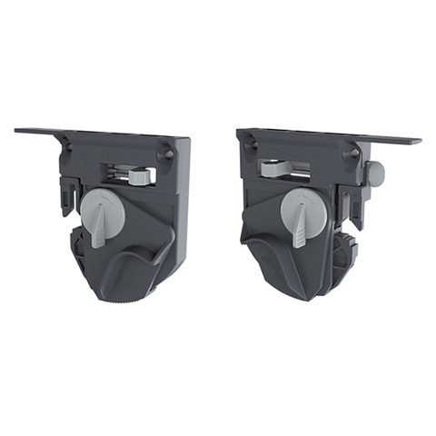 Hettich Фиксатор для деревянных ящиков с полозковым днищем (Quadro 4D V6), справа,серый