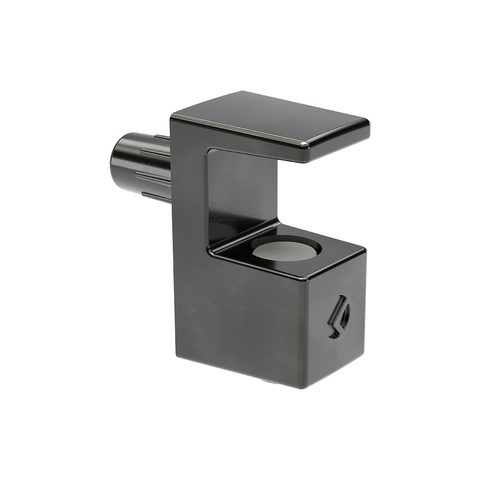 ItaFr Полкодержатель с укрепением для стекл.полок черный GRACE glass support pin Ø5 f.5 6mm black Nk