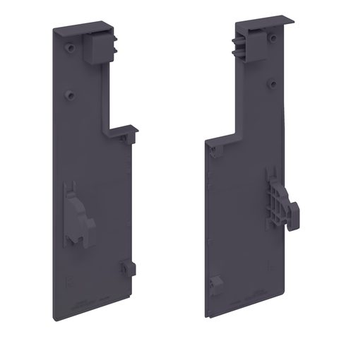 SMARTFLOW/Держатель передней панели/ 1 Релинг/ антрацит/FLOW FRONT PANEL HOLDER 106 FOR GALLERY RAIL