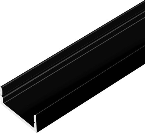 Профиль накладной AQ FORM для LED лент 15х7 3 м черный