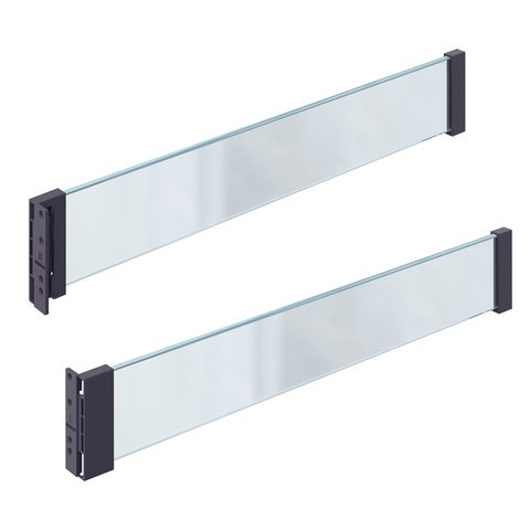 Стеклянная панель для ящика SMARTFLOW 450 Антрацит/FLOW CLEAR GLASS SIDE PANEL 450 ANTHRACITE