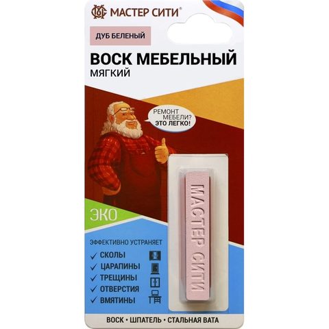 Воск мебельный мягкий, Дуб беленый, 101