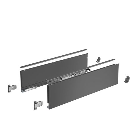 Hettich Боковины для ящиков AVANTECH YOU 450 / 139, правая и левая антрацит