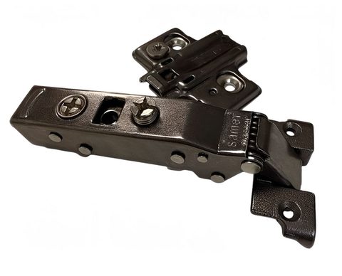 Петля Master для узкого алюм. профиля с доводчиком 0 мм Черный/ALUMINIUM  PROFILE MASTER 0 MM Black 