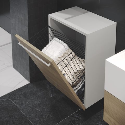Корзина для белья 35см, Антрацит#/Unassembled Laundry Basket mounted to Lid 35cm Antharacite 280 x 2