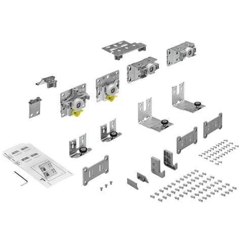 Hettich Комплект TL-LH для 2-х дверного шкафа, передняя левая,18-30мм, 50кг, ЕВ32-42