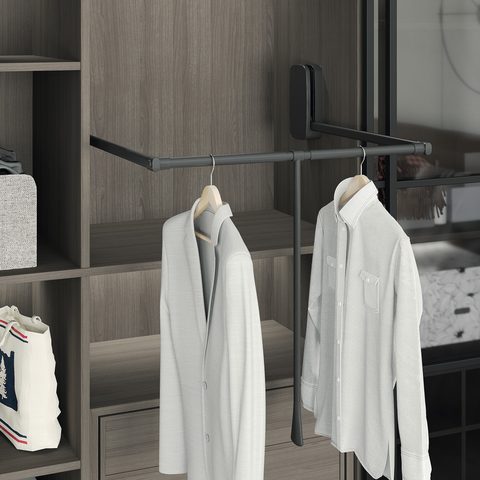 Лифт для Гардероба Антрацит 850-1150x130x800 12кг#/Lift for Wardrobe Anthracite 12kg#