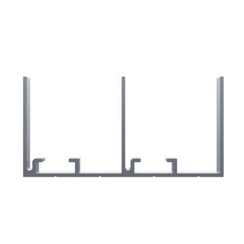 Верхний направляющий профиль SMT 100 3 м/SMT 100 80 KG ALU. DOUBLE UPPER RAIL 3000 MM