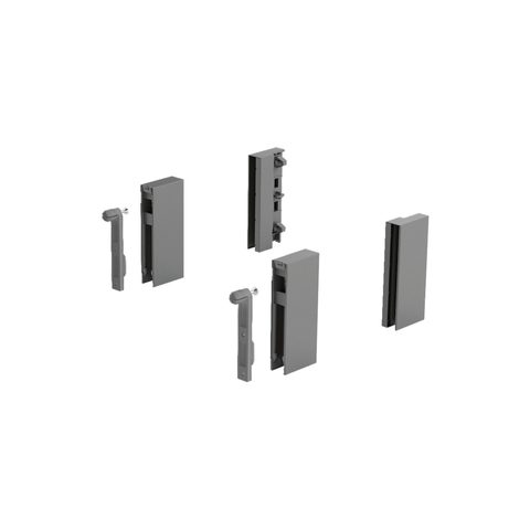 Hettich Комлект адаптеров DesignSide H92 для ящиков ArciTech , антрацит материал- сталь